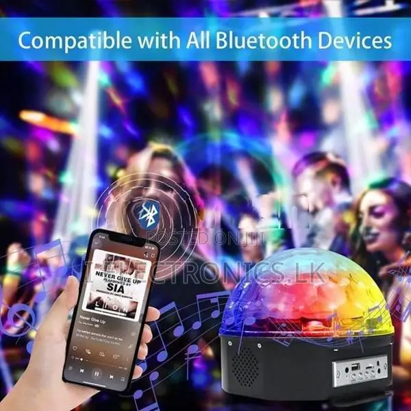 Magic Ball Light Mp3 Led - 12W Black