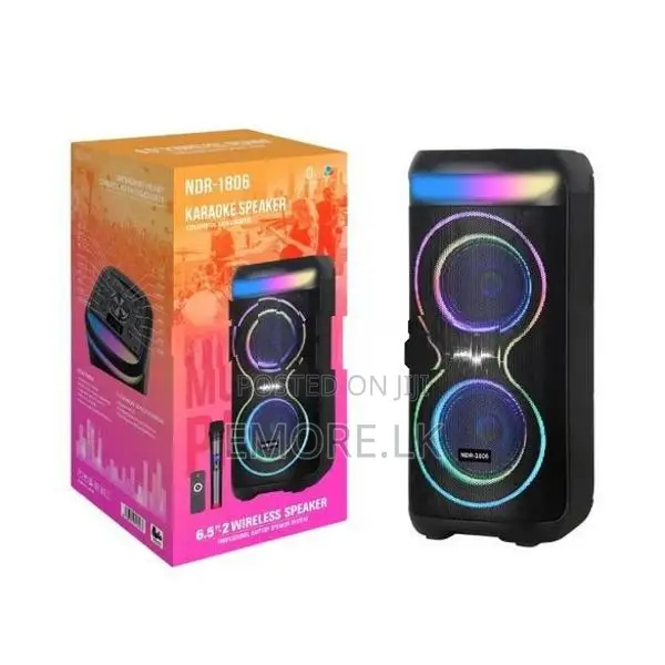 NDR-1806 Dual 6.5″ x2 Wireless Karaoke Speaker