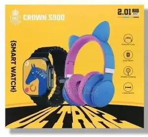 CROWN S900 KIDS HEADPHONE / SMART WATCH COMBO