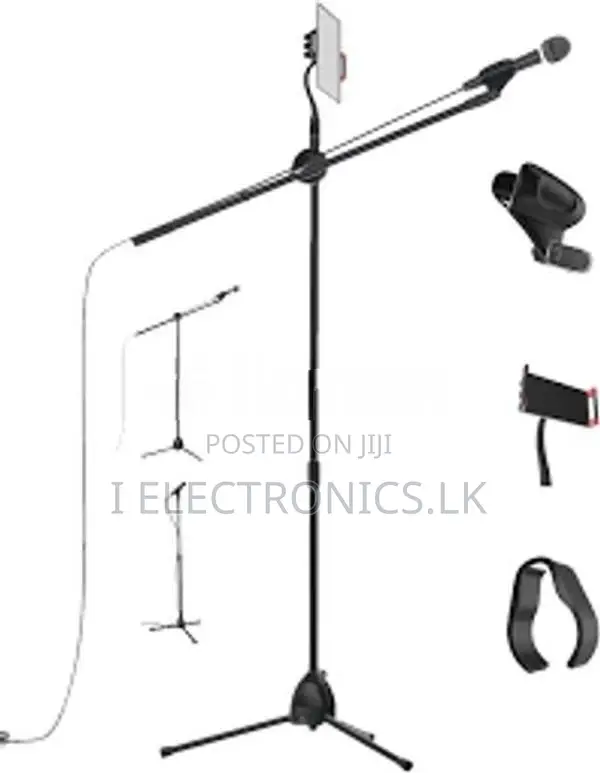 Mic Stand Boom – Microphone Tablet Holder for Karaoke