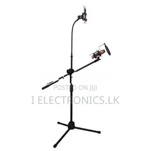 Mic Stand Boom – Microphone Tablet Holder for Karaoke