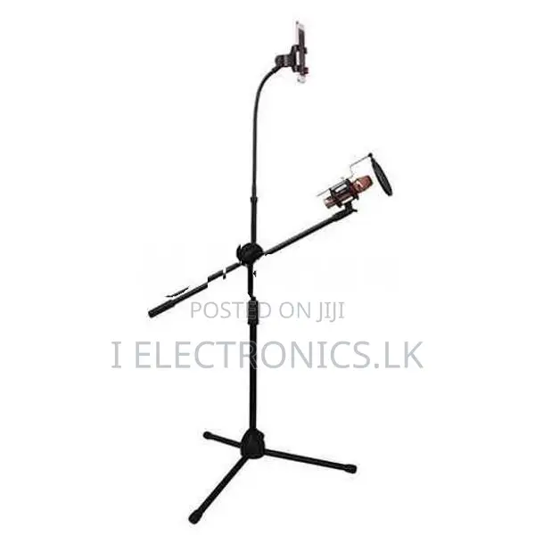 Mic Stand Boom – Microphone Tablet Holder for Karaoke