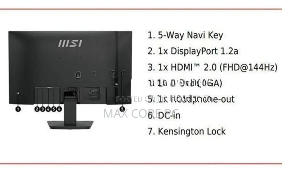 MSI Pro MP273 E14A 27 Inch 144HZ 1MS FHD IPS Productivity Monitor New