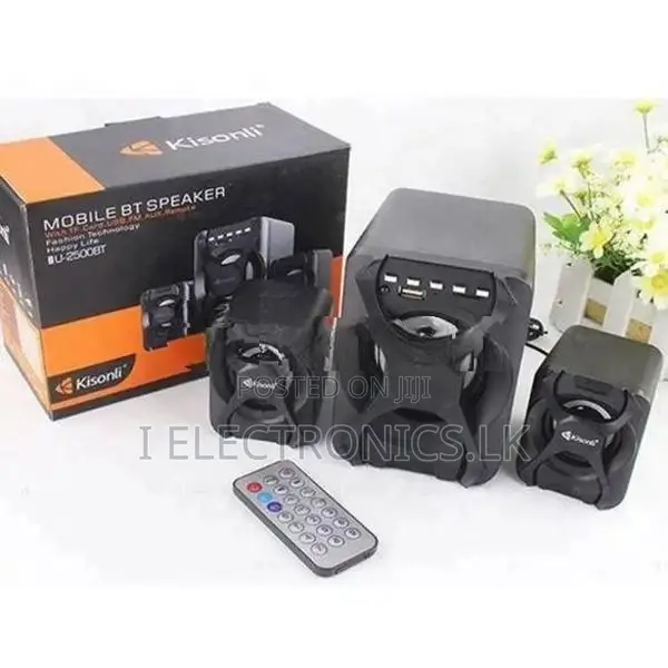 Kisonli U2500BT 2.1 Channel Multimedia Bluetooth Speaker System