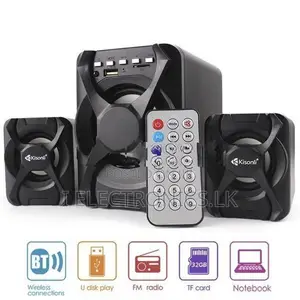 Kisonli U2500BT 2.1 Channel Multimedia Bluetooth Speaker System