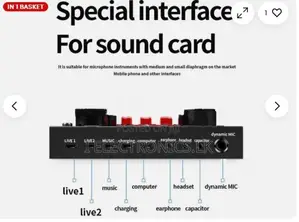 BM800+V8S Sound Card Set Audio Condenser Mic Studio Singing Microphone