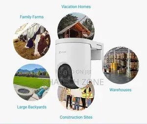 EZVIZ H8C 4G 2K 360 Rotate Smart Outdoor CCTV Camera - New