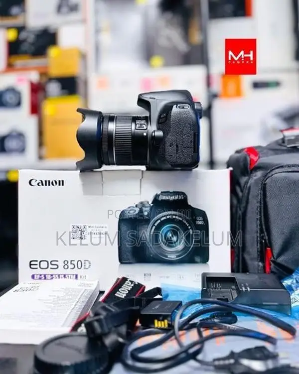 Canon EOS 850D 4K DSLR Camera Full Set Box