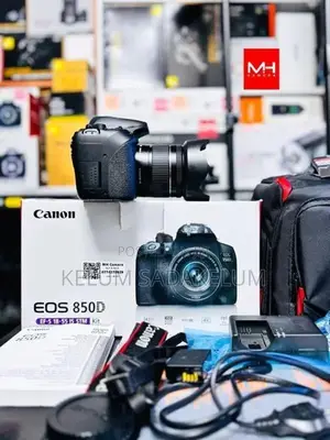 Canon EOS 850D 4K DSLR Camera Full Set Box