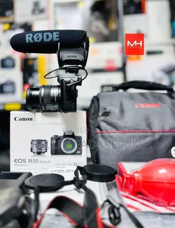 Canon M50 Mark ll 4K Mirrorless Camera Full Set