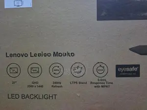 Lenovo Legion 27" 240HZ IPS QHD Gaming Monitor