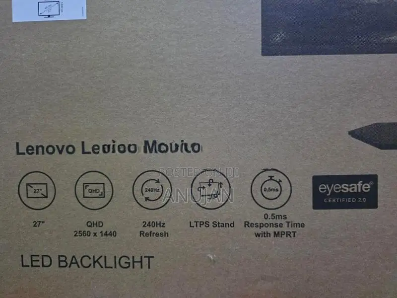 Lenovo Legion 27" 240HZ IPS QHD Gaming Monitor