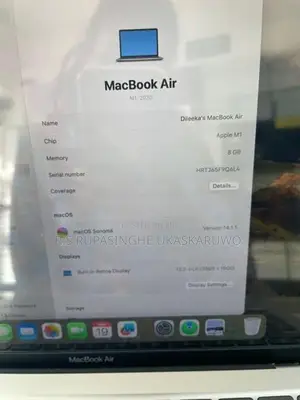 Apple MackBook Air M1 8GB RAM