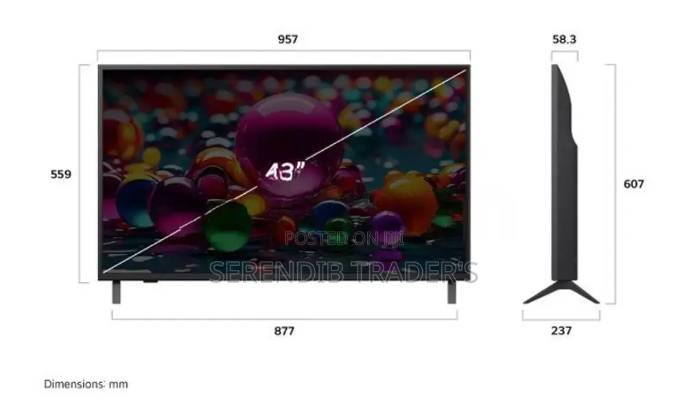 LG 43 inch UHD Smart 4K TV