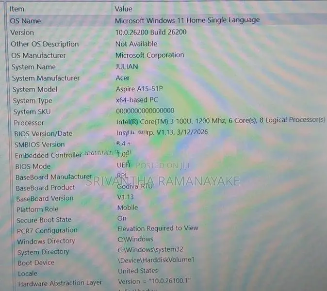 Acer Aspire 15 Laptop
