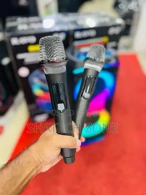 Karaoke Speaker + 2 Wireless Mic (AUX|BT|USB) Brand New - RAVO 883