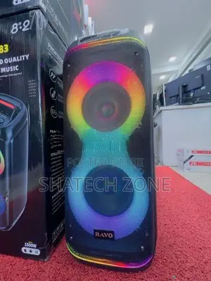 Karaoke Speaker + 2 Wireless Mic (AUX|BT|USB) Brand New - RAVO 883