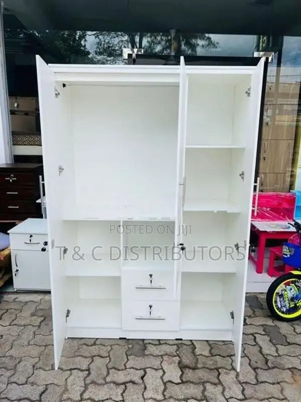 72*48 3 Door Glass with Wardrobe