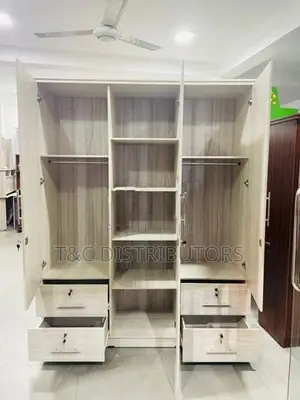 4 Door Melamine Wardrobes ft 7*5