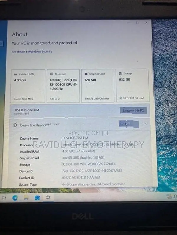 Dell Core i3 10th Gen Laptop