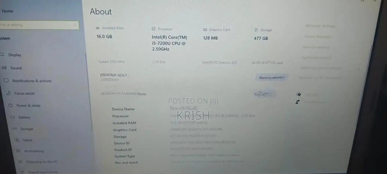 Lenovo ThinkPad Core i5 7th Gen 16GB RAM 512GB SSD