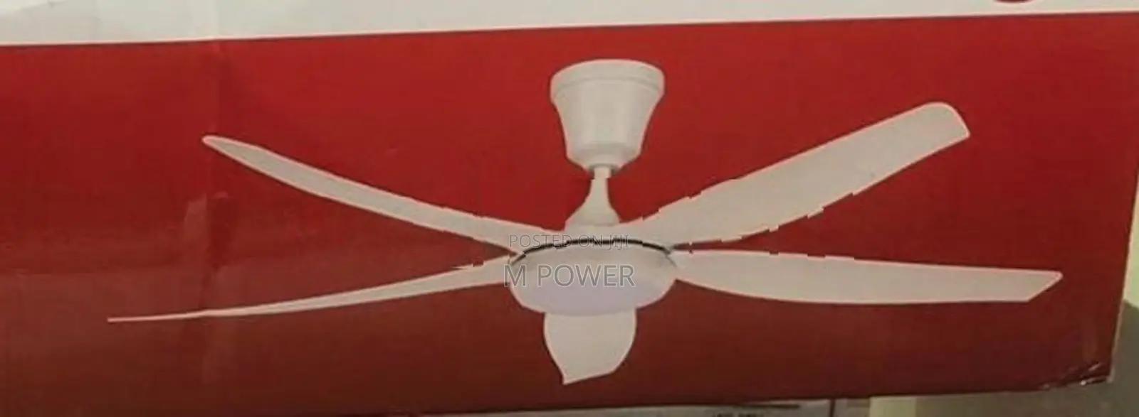 Bixton Decofan 5 Blade Fan (se01 -56 White with Light)