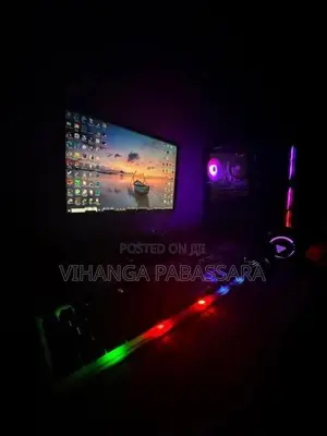Ryzen 5 5500 Gaming PC Full Setup with Monitor