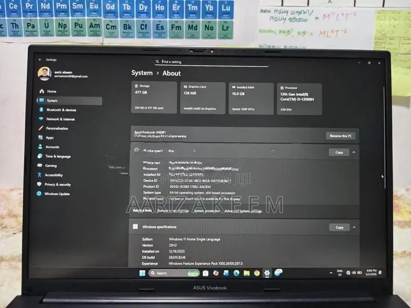 ASUS Vivobook X1606V i5 13th Gen H-Series | 16GB RAM 512GB Nvme 16”