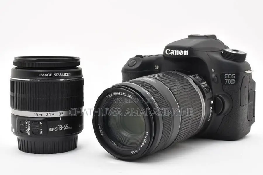 Canon EOS 70D with Double Zoom Kit (Shutter Count 600 Only)