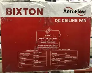 Bixton Decofan 3 Blade Fan (Fa03-52 with light. White