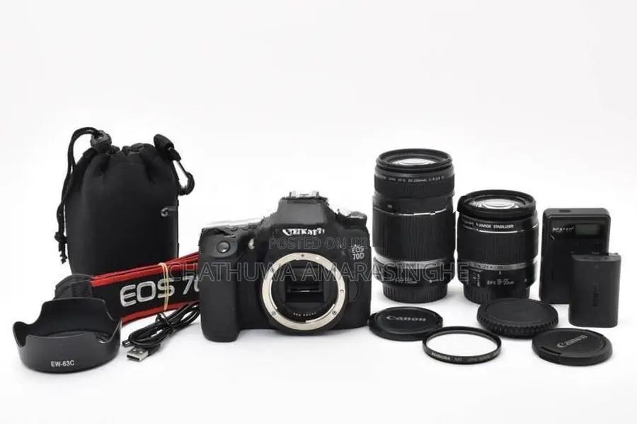 Canon EOS 70D with Double Zoom Kit (Shutter Count 600 Only)