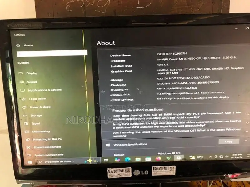 Intel i5 Gaming Computer
