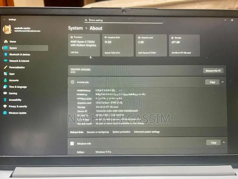 Lenovo IdeaPad 1 Ryzen 5 | 16GB RAM 2GB Graphic 512GB SSD 15.6"