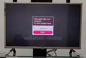 LG Smart TV with Temperd Glass Stand