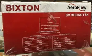 Bixton Decofan 5 Blade Fan (Se01-56. Black without light