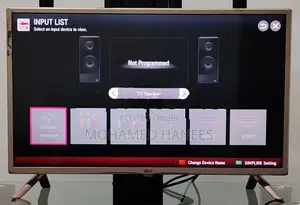 LG Smart TV with Temperd Glass Stand