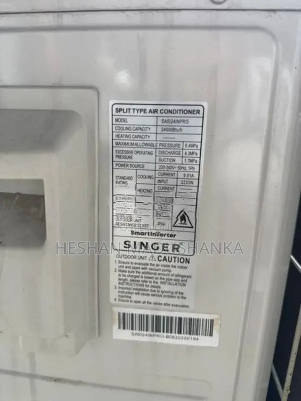 Singer Air Conditioner Smart Inverter 24000BTU