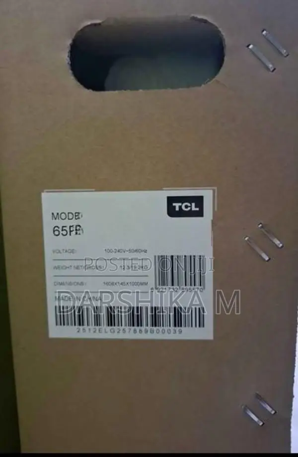 TCL 65 inches 4K UHD Smart LED TV