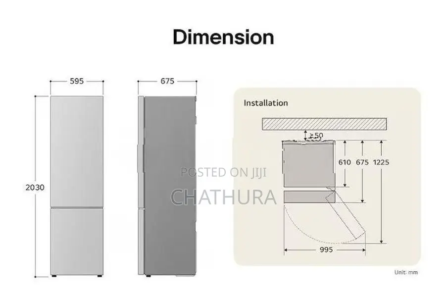 LG 387L Fridge Freezer