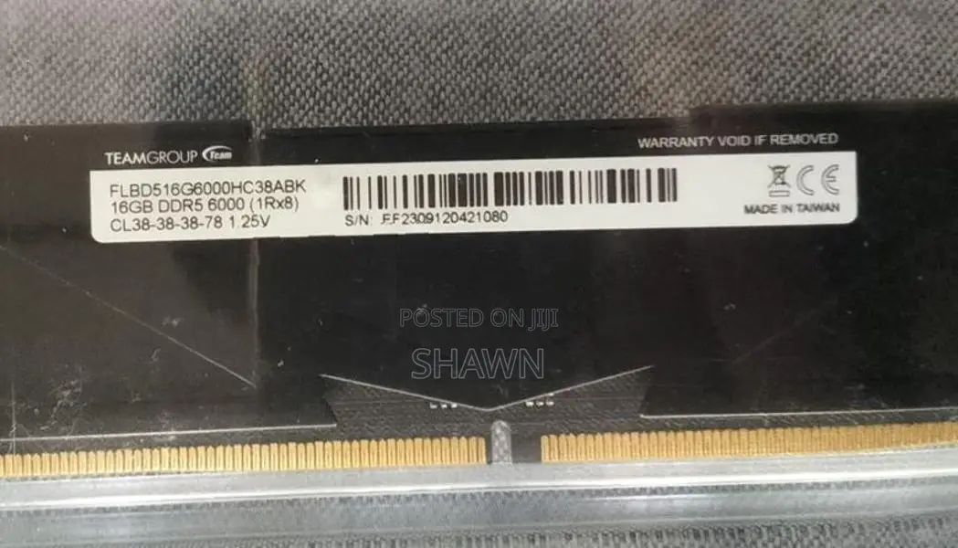 Team Group T-Force VULCAN DDR5 32GB (2x16GB) – 6000MHz CL38 Black