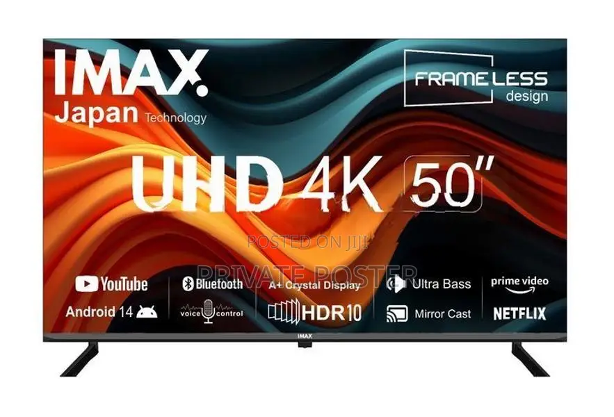 IMAX JAPAN 50 inch Android 14 UHD Smart LED TV +Voice Control