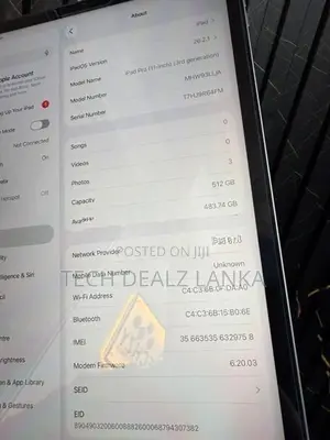 Apple iPad Pro 2021 M1 Chip 11-inch 3rd Gen WiFi 512GB Gray