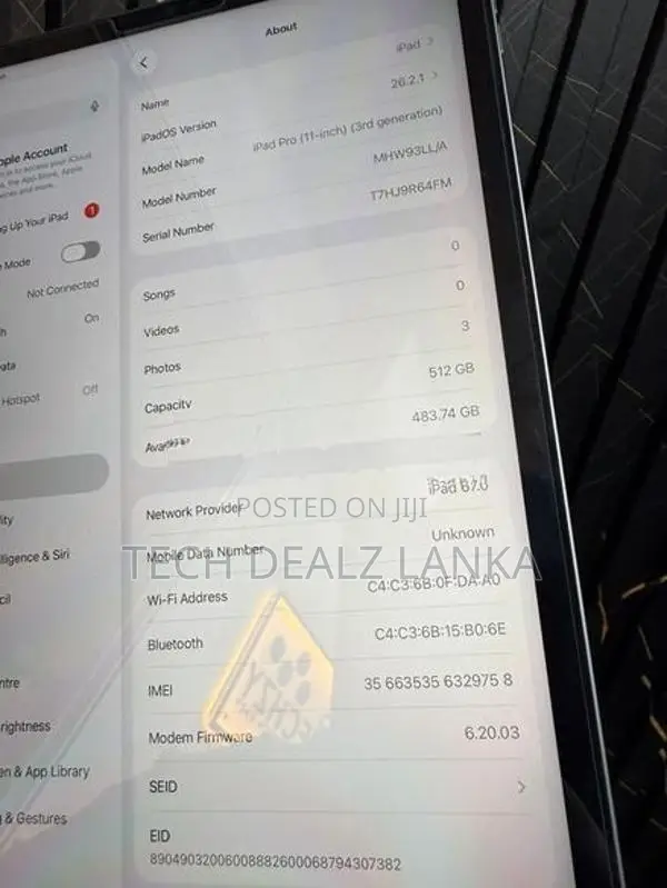 Apple iPad Pro 2021 M1 Chip 11-inch 3rd Gen WiFi 512GB Gray
