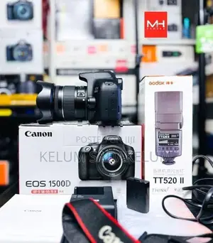 Canon EOS 1500D 24.3MP DSLR Camera Full Set Box