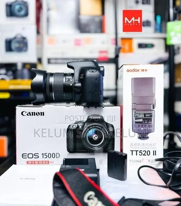 Canon EOS 1500D 24.3MP DSLR Camera Full Set Box