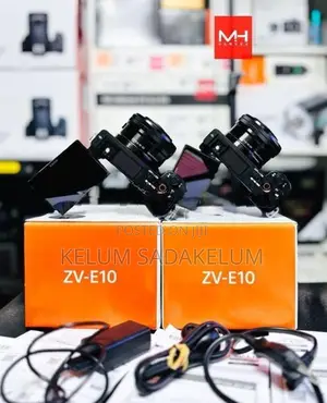 Sony ZV-E10 4K Mirrorless Camera Full Set Box