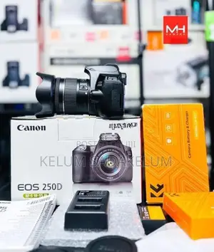 Canon Eos 250D 24.3MP 4k DSLR Camera Full Set Box