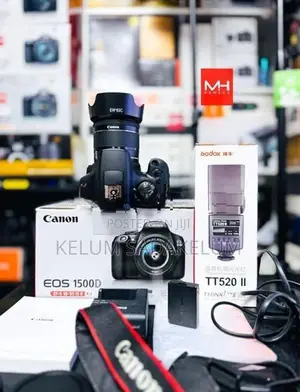 Canon EOS 1500D 24.3MP DSLR Camera Full Set Box