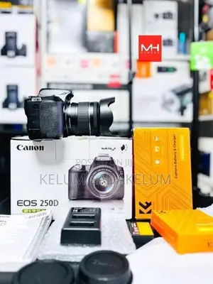 Canon Eos 250D 24.3MP 4k DSLR Camera Full Set Box