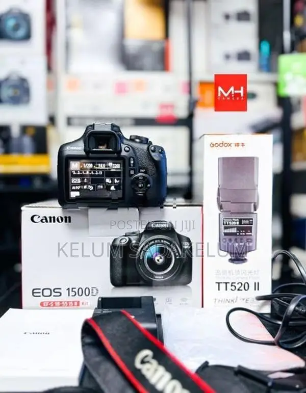 Canon EOS 1500D 24.3MP DSLR Camera Full Set Box